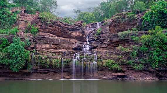 Pandav Falls in Panna Tiger Reserve